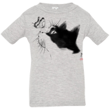 T-Shirts Heather Grey / 6 Months Curious Cat Infant Premium T-Shirt