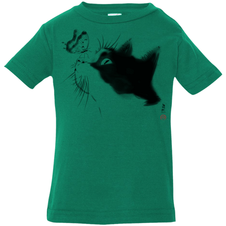 T-Shirts Kelly / 6 Months Curious Cat Infant Premium T-Shirt