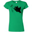 T-Shirts Irish Green / S Curious Cat Junior Slimmer-Fit T-Shirt