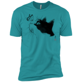 T-Shirts Tahiti Blue / X-Small Curious Cat Men's Premium T-Shirt