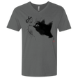 T-Shirts Heavy Metal / X-Small Curious Cat Men's Premium V-Neck