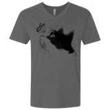 T-Shirts Heavy Metal / X-Small Curious Cat Men's Premium V-Neck