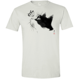T-Shirts White / X-Small Curious Cat Men's Semi-Fitted Softstyle