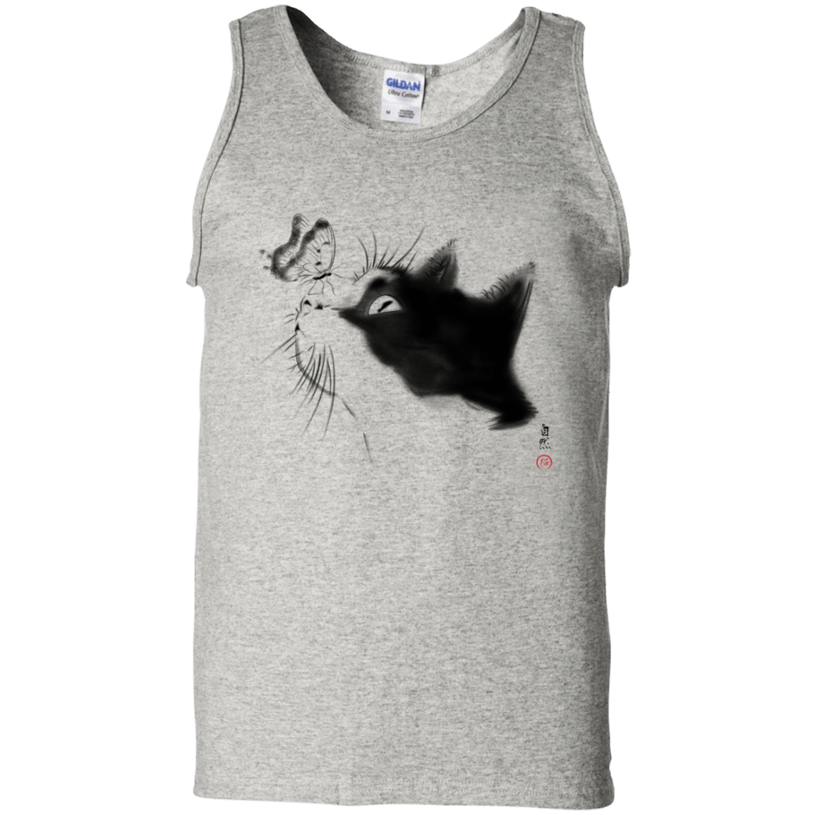 T-Shirts Ash / S Curious Cat Men's Tank Top