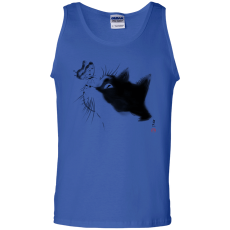 T-Shirts Royal / S Curious Cat Men's Tank Top