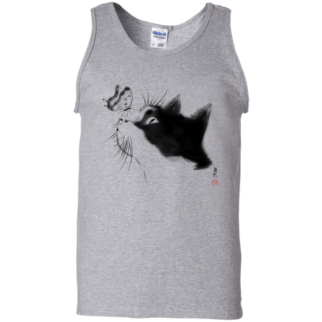 T-Shirts Sport Grey / S Curious Cat Men's Tank Top
