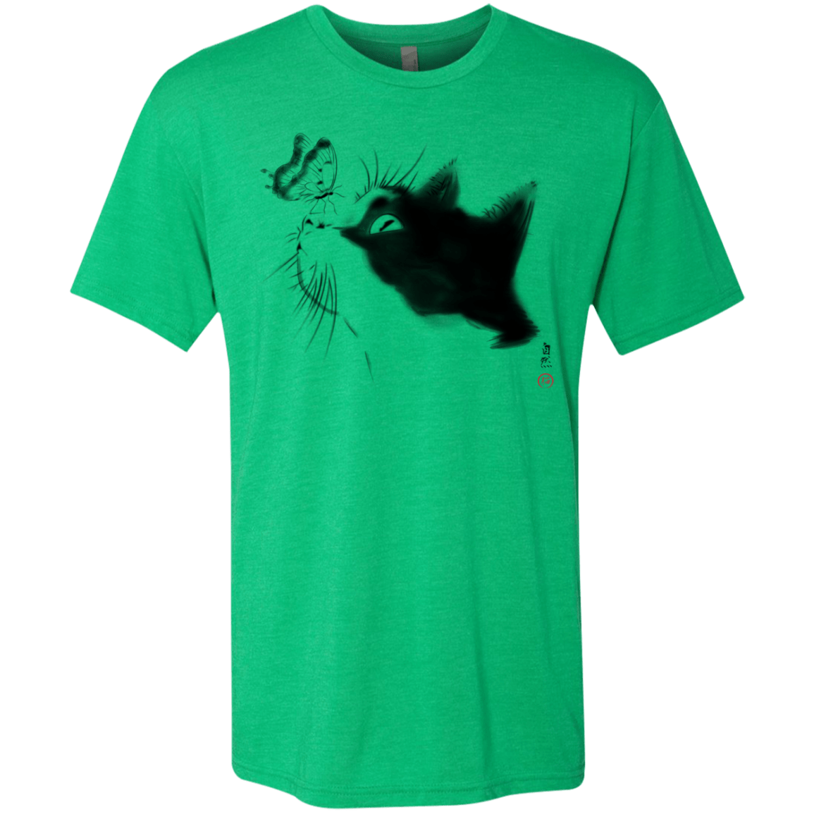 T-Shirts Envy / S Curious Cat Men's Triblend T-Shirt