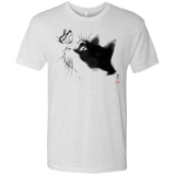 T-Shirts Heather White / S Curious Cat Men's Triblend T-Shirt