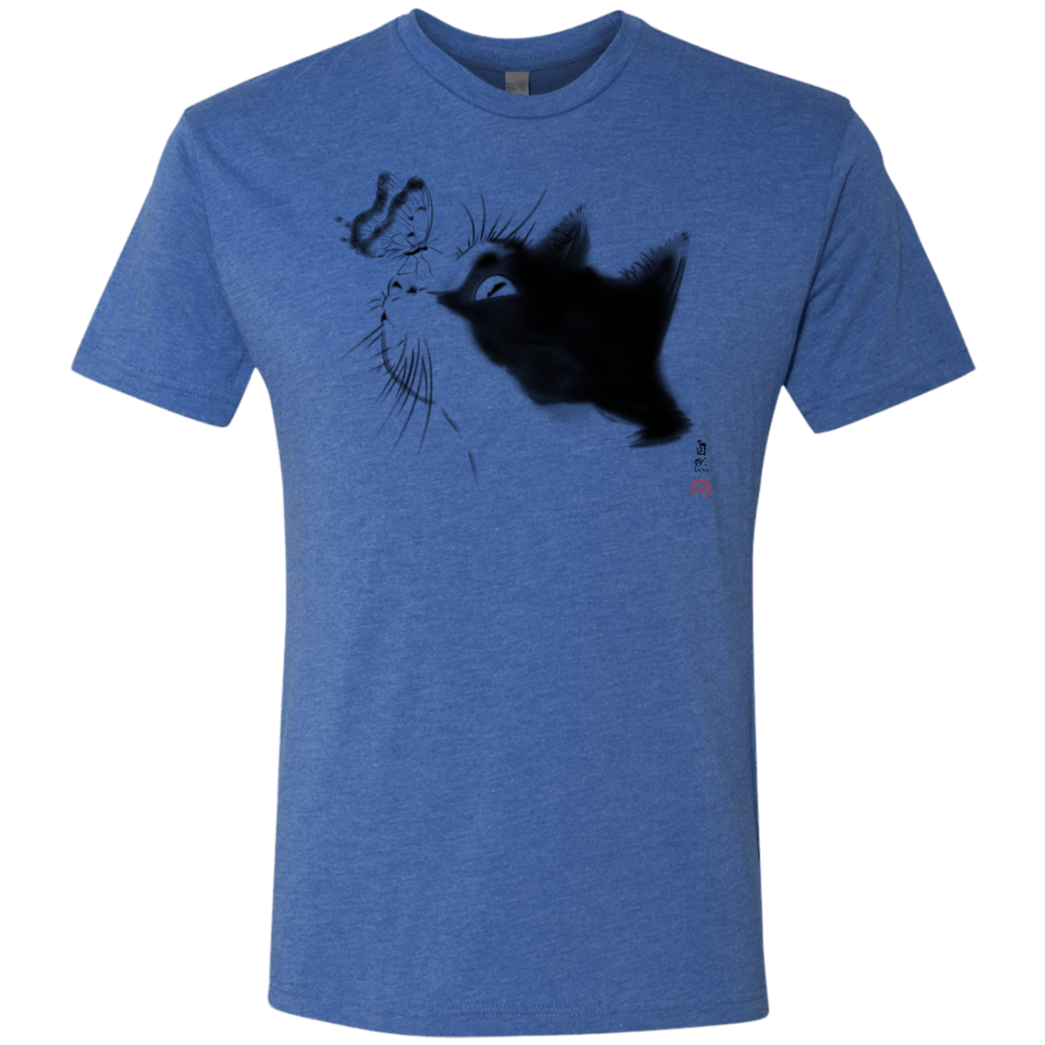 T-Shirts Vintage Royal / S Curious Cat Men's Triblend T-Shirt