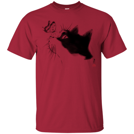 T-Shirts Cardinal / S Curious Cat T-Shirt