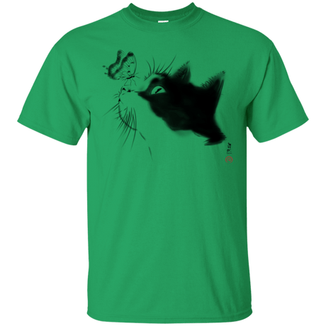 T-Shirts Irish Green / S Curious Cat T-Shirt