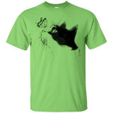 T-Shirts Lime / S Curious Cat T-Shirt