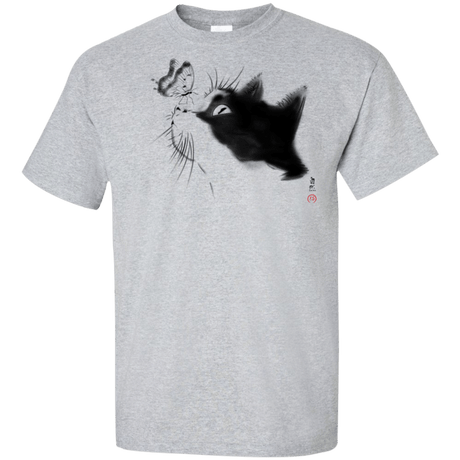 T-Shirts Sport Grey / XLT Curious Cat Tall T-Shirt