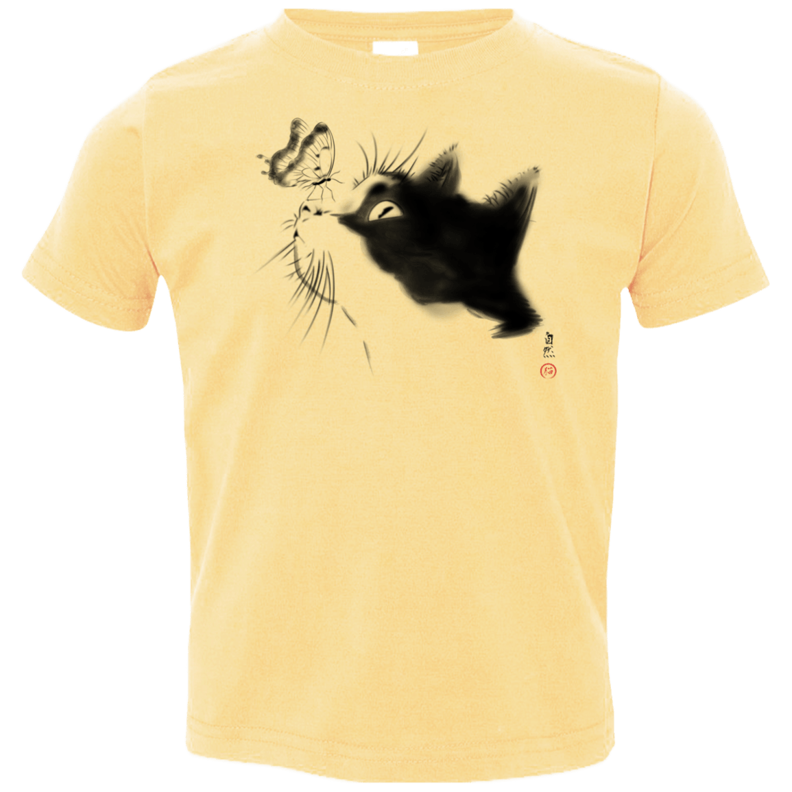 T-Shirts Butter / 2T Curious Cat Toddler Premium T-Shirt