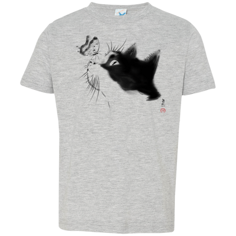 T-Shirts Heather Grey / 2T Curious Cat Toddler Premium T-Shirt