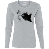T-Shirts Sport Grey / S Curious Cat Women's Long Sleeve T-Shirt