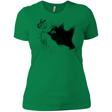 T-Shirts Kelly Green / X-Small Curious Cat Women's Premium T-Shirt