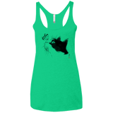 T-Shirts Envy / X-Small Curious Cat Women's Triblend Racerback Tank