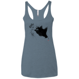 T-Shirts Indigo / X-Small Curious Cat Women's Triblend Racerback Tank