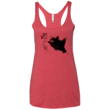 T-Shirts Vintage Red / X-Small Curious Cat Women's Triblend Racerback Tank