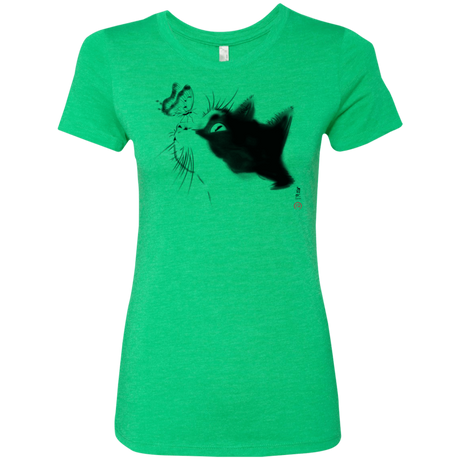T-Shirts Envy / S Curious Cat Women's Triblend T-Shirt