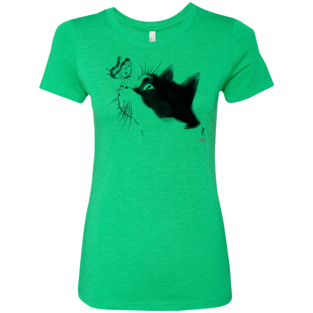 T-Shirts Envy / S Curious Cat Women's Triblend T-Shirt