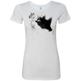 T-Shirts Heather White / S Curious Cat Women's Triblend T-Shirt