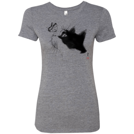 T-Shirts Premium Heather / S Curious Cat Women's Triblend T-Shirt