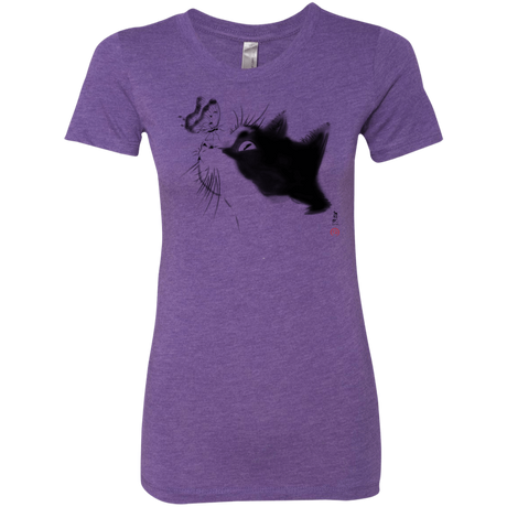 T-Shirts Purple Rush / S Curious Cat Women's Triblend T-Shirt