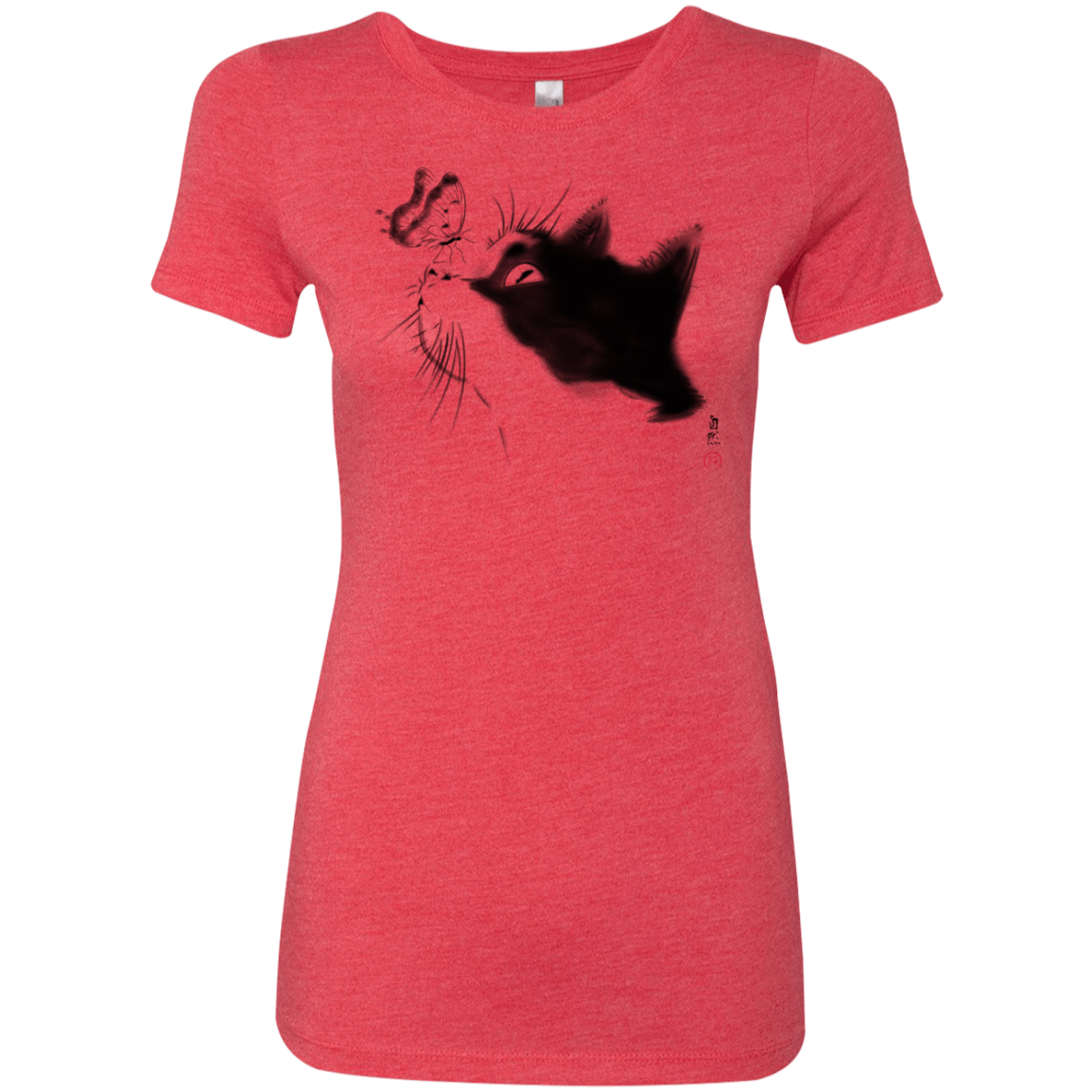 T-Shirts Vintage Red / S Curious Cat Women's Triblend T-Shirt