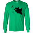 T-Shirts Irish Green / YS Curious Cat Youth Long Sleeve T-Shirt