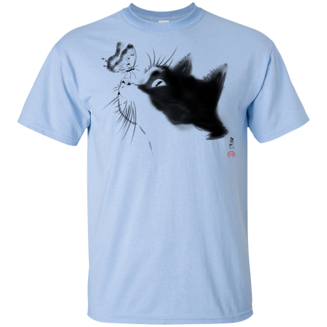 T-Shirts Light Blue / YXS Curious Cat Youth T-Shirt