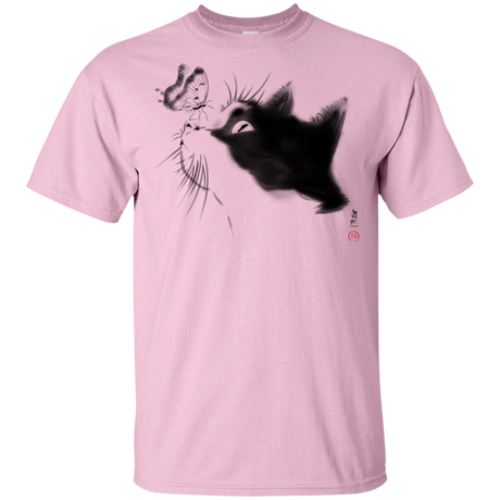 T-Shirts Light Pink / YXS Curious Cat Youth T-Shirt