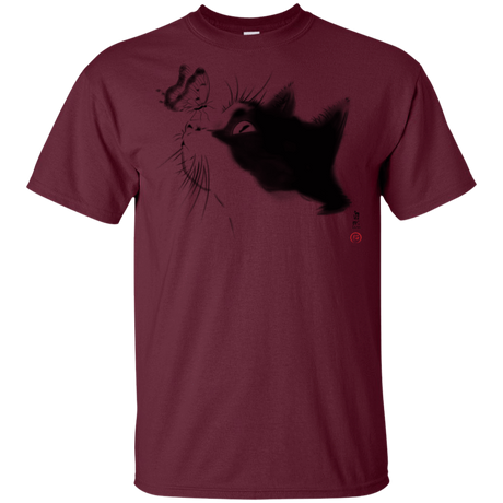 T-Shirts Maroon / YXS Curious Cat Youth T-Shirt