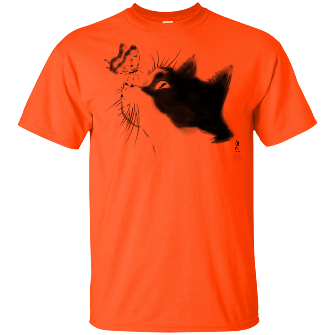 T-Shirts Orange / YXS Curious Cat Youth T-Shirt