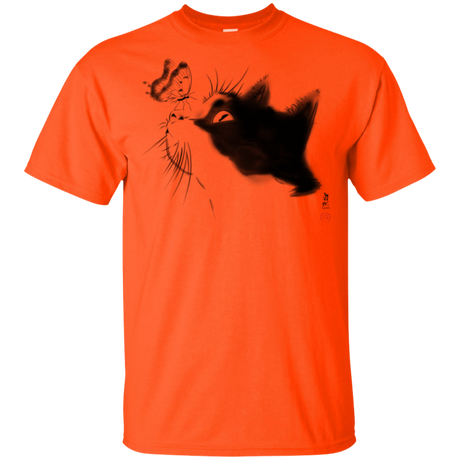 T-Shirts Orange / YXS Curious Cat Youth T-Shirt