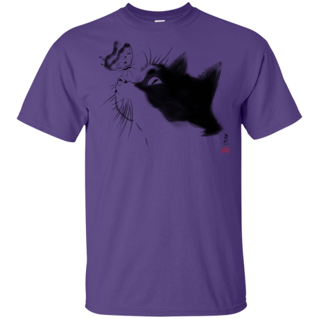 T-Shirts Purple / YXS Curious Cat Youth T-Shirt