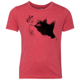 T-Shirts Vintage Red / YXS Curious Cat Youth Triblend T-Shirt