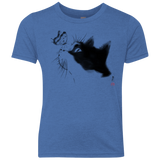 T-Shirts Vintage Royal / YXS Curious Cat Youth Triblend T-Shirt