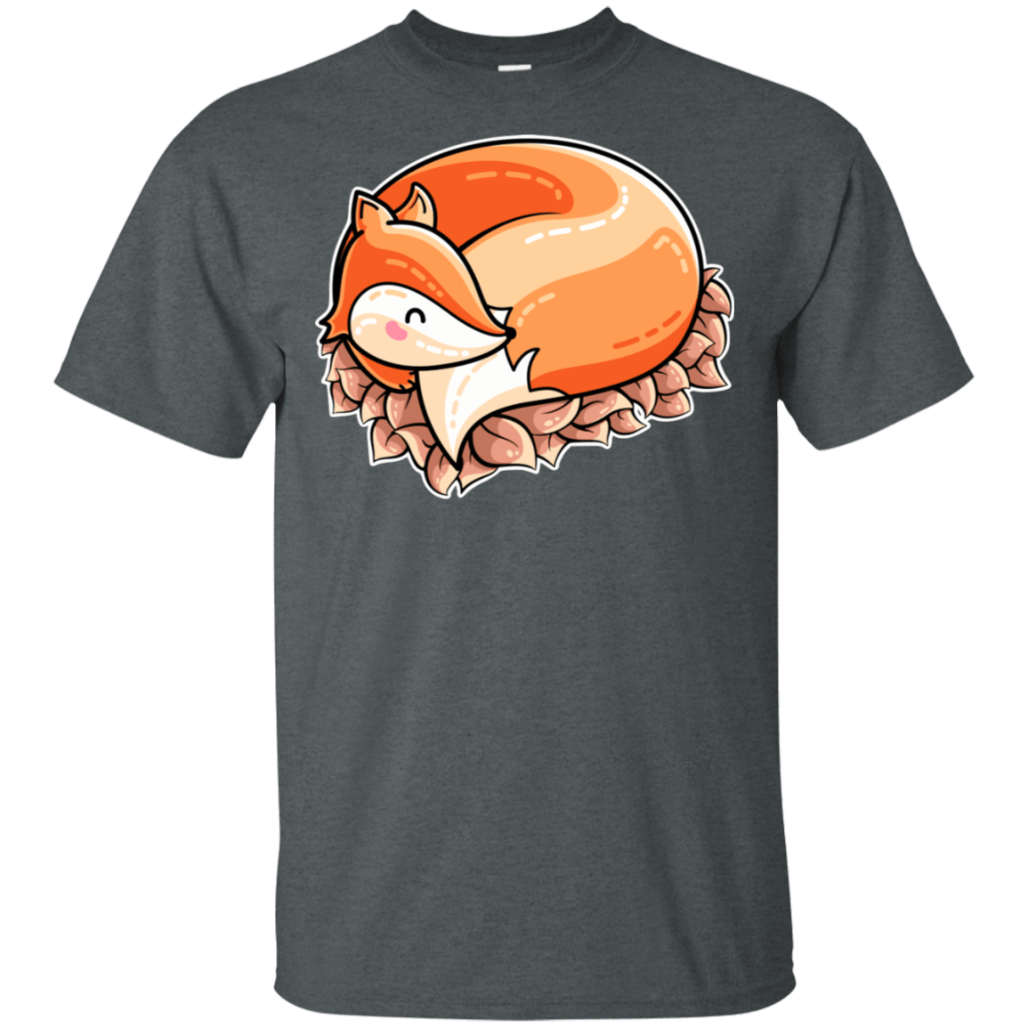T-Shirts Dark Heather / S Curled Fox T-Shirt