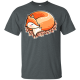 T-Shirts Dark Heather / S Curled Fox T-Shirt