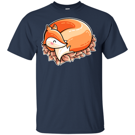T-Shirts Navy / S Curled Fox T-Shirt