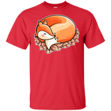 T-Shirts Red / S Curled Fox T-Shirt