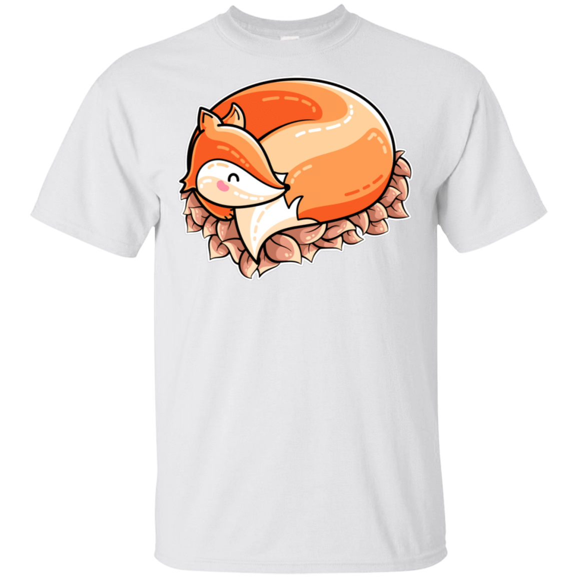 T-Shirts White / S Curled Fox T-Shirt