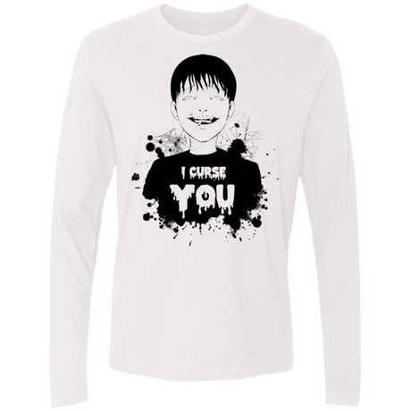 T-Shirts White / Small Curse Men's Premium Long Sleeve