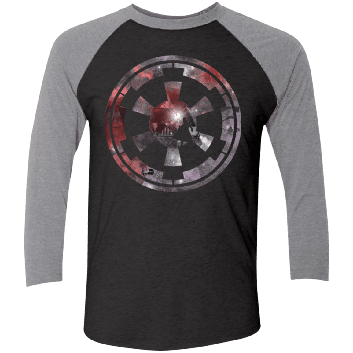 T-Shirts Vintage Black/Premium Heather / X-Small Curse of The Empire Men's Triblend 3/4 Sleeve