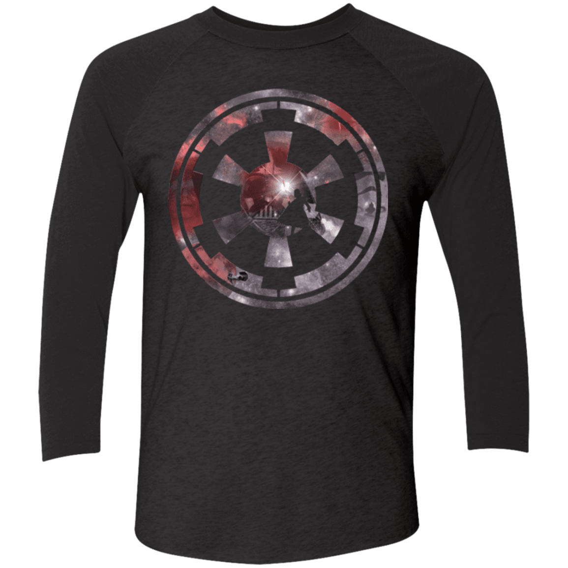 T-Shirts Vintage Black/Vintage Black / X-Small Curse of The Empire Men's Triblend 3/4 Sleeve