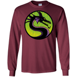 T-Shirts Maroon / S Cursed Kombat Men's Long Sleeve T-Shirt