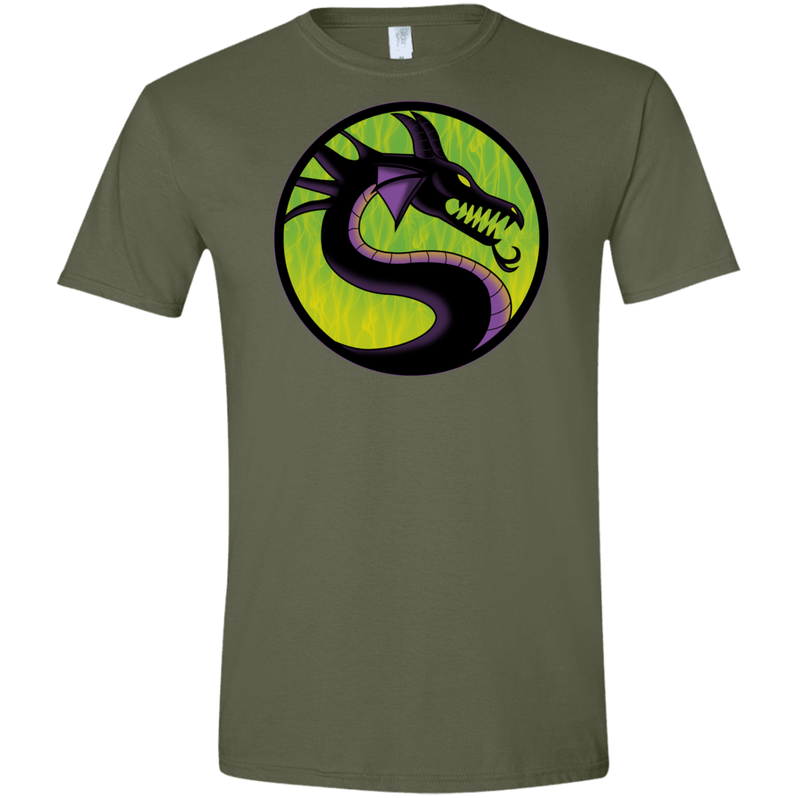 T-Shirts Military Green / S Cursed Kombat Men's Semi-Fitted Softstyle