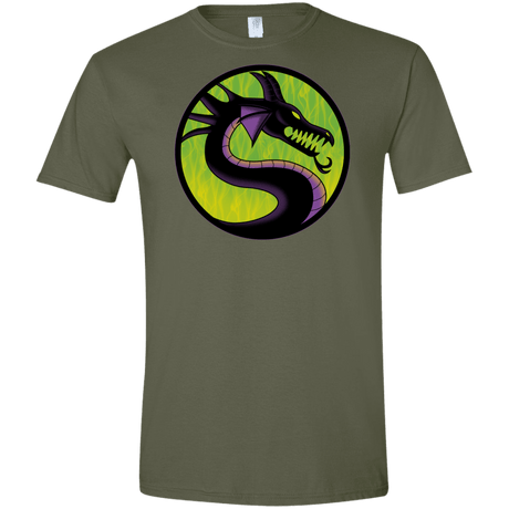 T-Shirts Military Green / S Cursed Kombat Men's Semi-Fitted Softstyle